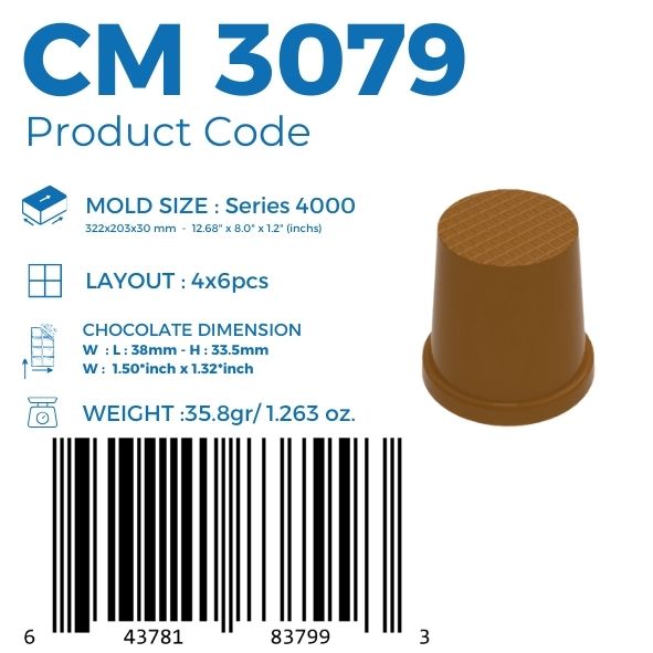 CM-3079 BECHER 35,8gr PRALINEN SCHOKOLADENFORM