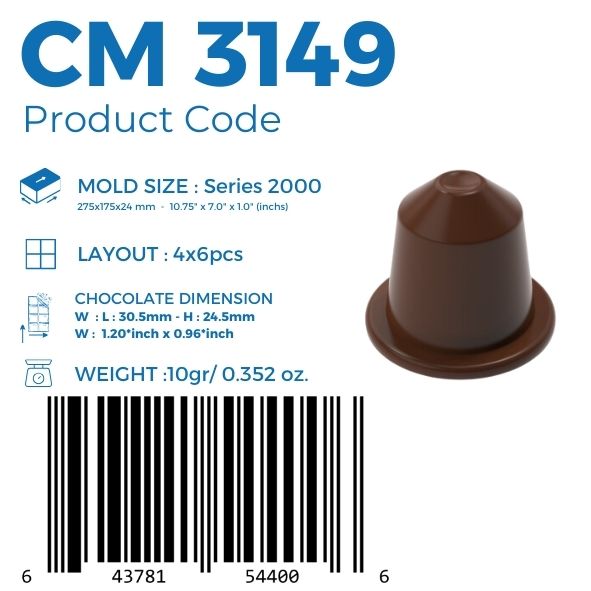 CM-3149 KAFFEESATZ PRALINEN SCHOKOLADENFORM