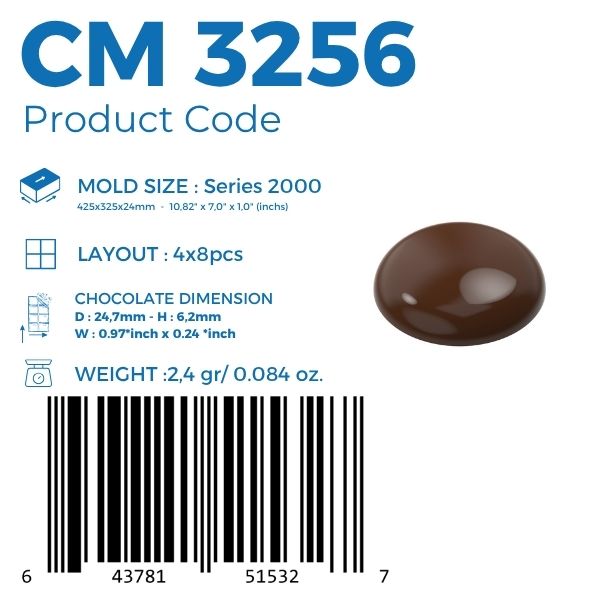  CM 3256 STAMPO CIOCCOLATO PRALINA