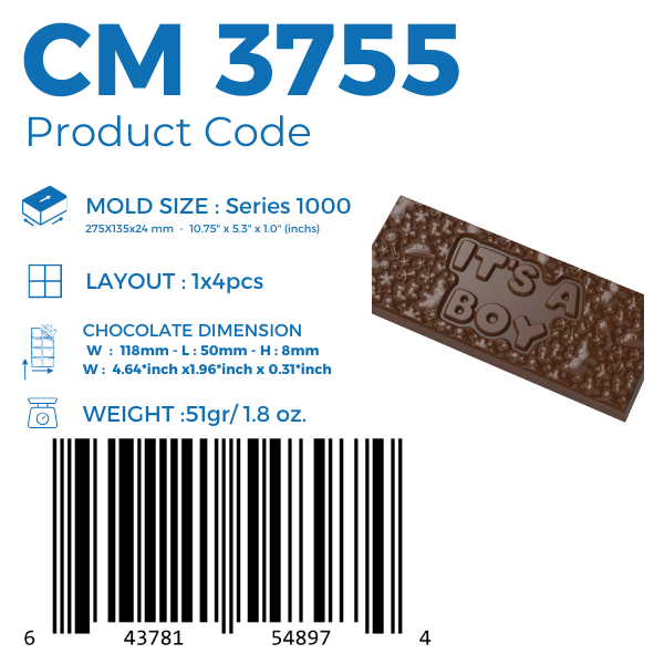 CM 3755  TABLET ÇİKOLATA KALIBI