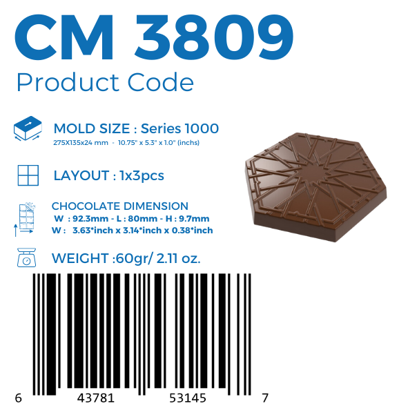 CM 3809 MOTIV TAFEL-SCHOKOLADENFORM