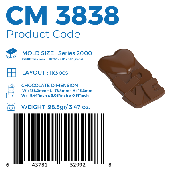 CM 3838 TABLET ÇİKOLATA KALIBI