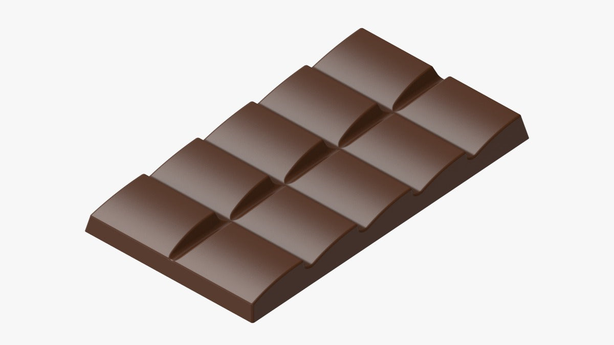polycarbonate tablet chocolate mold, curved chocolate bar mold, wavy chocolate mold, wave design chocolate mould, 10 segment chocolate mold, segmented chocolate bar mold, modern chocolate tablet mold, geometric chocolate bar mold, professional polycarbonate chocolate mold, chocolate tablet mould, break apart chocolate bar mold, chocolate casting mold, artisan chocolate mold, confectionery chocolate mold, solid chocolate bar mold, reusable chocolate mold, rigid chocolate mould, modern chocolate bar mold