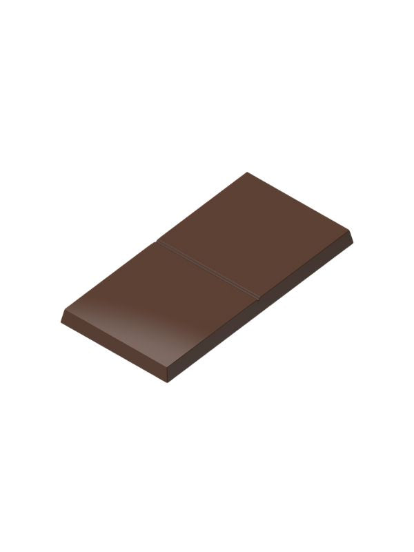 polycarbonate tablet chocolate mold, 2 segment chocolate bar mold, two piece chocolate mould, rectangular chocolate bar mold, minimalist chocolate mold, plain chocolate tablet mold, split chocolate bar mold, break apart chocolate mold, geometric chocolate mould, flat chocolate bar mold, modern chocolate tablet mold, professional polycarbonate chocolate mold, artisan chocolate bar mold, confectionery chocolate mold, chocolate casting mold, reusable chocolate mold, rigid chocolate mould