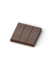 polycarbonate tablet chocolate mold, geometric chocolate bar mold, segmented chocolate mould, square chocolate tablet mold, lined chocolate bar mold, modern chocolate mold, rectangular segment chocolate mold, break apart chocolate bar mold, minimalist chocolate mould, professional polycarbonate chocolate mold, artisan chocolate bar mold, chocolate casting mold, confectionery chocolate mold, reusable chocolate mold, rigid chocolate mould, decorative tablet chocolate mold