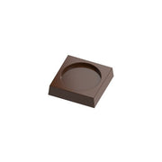 polycarbonate square chocolate mold, square chocolate mould, round center chocolate mold, circular insert chocolate mold, geometric chocolate mold, square praline chocolate mold, round disc chocolate mold, minimalist chocolate mold, modern chocolate mold, professional polycarbonate chocolate mold, chocolate casting mold, bonbon chocolate mold, confectionery chocolate mold, artisan chocolate mold, reusable chocolate mold, rigid chocolate mould, decorative chocolate mold