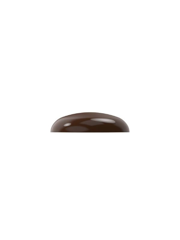 polycarbonate oval chocolate mold, oval praline chocolate mold, pebble chocolate mold, stone shape chocolate mould, smooth chocolate mold, domed oval chocolate mold, rounded bonbon mold, 3D oval chocolate mold, minimalist chocolate mold, geometric chocolate mould, professional polycarbonate chocolate mold, filled chocolate mold, artisan chocolate mold, confectionery chocolate mold, chocolate casting mold, reusable chocolate mold, rigid chocolate mould, premium praline mold