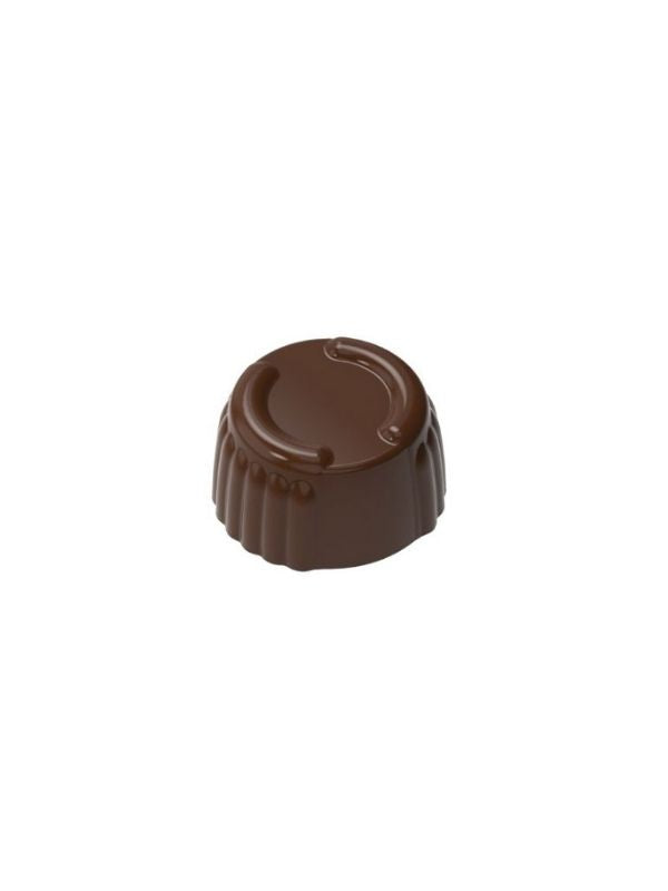 polycarbonate horseshoe chocolate mold, horseshoe praline chocolate mold, lucky horseshoe chocolate mould, round praline chocolate mold, embossed horseshoe chocolate mold, equestrian chocolate mold, horse themed chocolate mold, fluted bonbon mold, ribbed chocolate mold, lucky charm chocolate mold, decorative praline mold, professional polycarbonate chocolate mold, filled chocolate mold, artisan chocolate mold, confectionery chocolate mold, chocolate casting mold, reusable chocolate mold, rigid chocolate mou