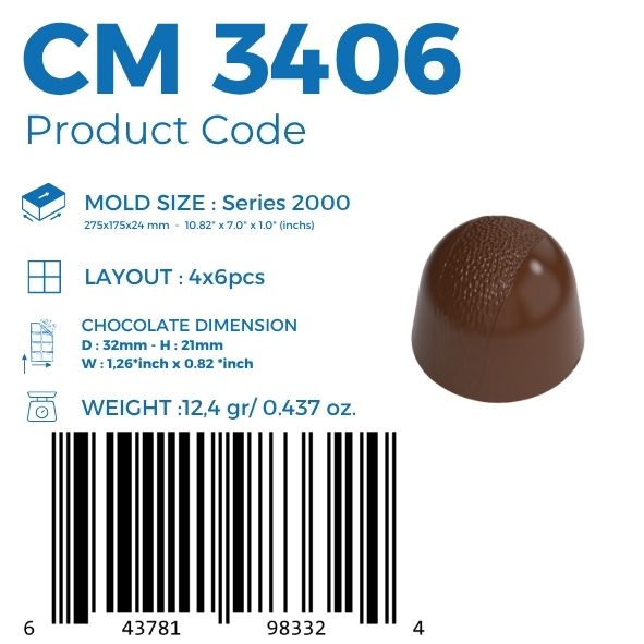 polycarbonate dome chocolate mold, rounded praline chocolate mold, tapered bonbon mold, smooth chocolate mould, round praline mold, flat base chocolate mold, professional polycarbonate chocolate mold, filled chocolate mold, bonbon chocolate mould, artisan chocolate mold, confectionery chocolate mold, cocoa butter colored chocolate mold, chocolate casting mold, reusable chocolate mold, rigid chocolate mould, modern praline mold