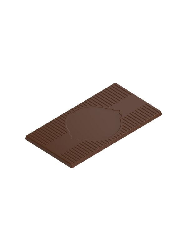polycarbonate cocoa pod chocolate mold, cacao pod chocolate mould, cocoa fruit chocolate mold, botanical chocolate bar mold, cocoa themed chocolate mold, engraved chocolate tablet mold, line pattern chocolate mold, striped chocolate bar mould, textured chocolate mold, rectangular chocolate tablet mold, decorative chocolate bar mold, artisan chocolate mold, professional polycarbonate chocolate mold, confectionery chocolate mold, chocolate casting mold, reusable chocolate mold, rigid chocolate mould