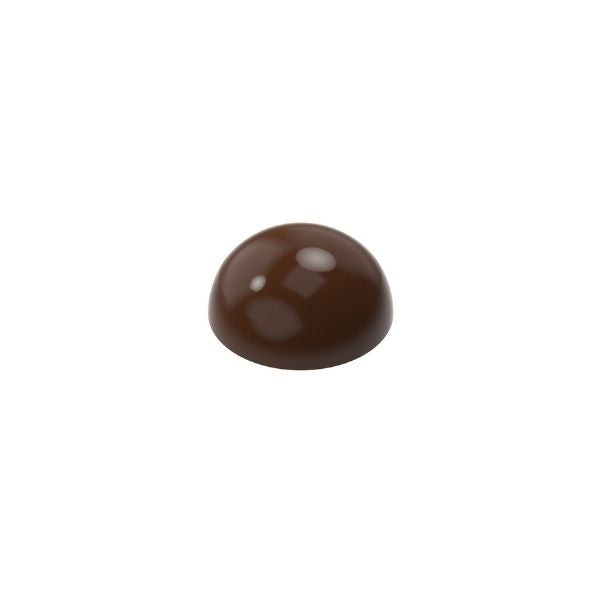 polycarbonate dome chocolate mold, hemisphere chocolate mold, half sphere chocolate mould, round dome praline mold, dome bonbon mold, smooth chocolate mold, glossy chocolate mold, 3D chocolate dome mold, professional polycarbonate chocolate mold, filled chocolate mold, praline chocolate mold, bonbon chocolate mould, artisan chocolate mold, confectionery chocolate mold, chocolate casting mold, reusable chocolate mold, rigid chocolate mould, modern praline mold