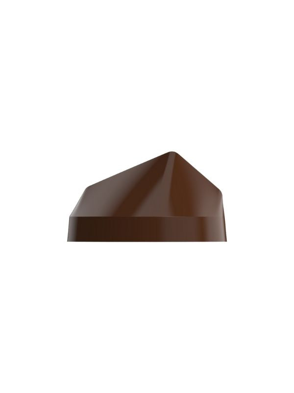 polycarbonate cone chocolate mold, faceted chocolate mold, pointed chocolate mould, geometric praline chocolate mold, pyramid dome chocolate mold, diamond shape chocolate mold, gemstone chocolate mold, 3D geometric chocolate mold, conical bonbon mold, modern chocolate mold, decorative praline mold, professional polycarbonate chocolate mold, filled chocolate mold, artisan chocolate mold, confectionery chocolate mold, chocolate casting mold, reusable chocolate mold, rigid chocolate mould