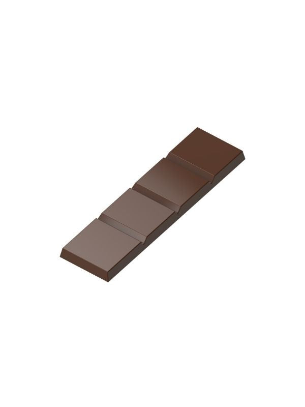 polycarbonate tablet chocolate mold, 4 segment chocolate bar mold, four piece chocolate mold, segmented chocolate mould, rectangular chocolate bar mold, minimalist chocolate mold, plain chocolate tablet mold, break apart chocolate bar mold, geometric chocolate mold, slim chocolate bar mould, professional polycarbonate chocolate mold, chocolate casting mold, confectionery chocolate mold, artisan chocolate bar mold, reusable chocolate mold, rigid chocolate mould