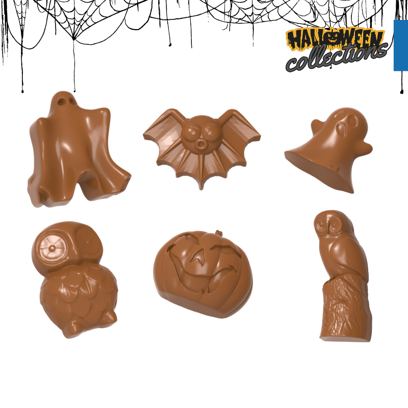 Halloween Chocolate Mold, Halloween Chocolate Mould, Halloween Candy Mold, Halloween Bonbon Mold, Halloween Praline Mold, Ghost Chocolate Mold, Bat Chocolate Mold, Pumpkin Chocolate Mold, Jack O Lantern Chocolate Mold, Owl Chocolate Mold, Halloween Owl Mold, Spooky Chocolate Mold, Scary Chocolate Mold, Halloween Theme Chocolate Mold, Halloween Figurine Mold, Halloween Chocolate Shapes, Halloween Chocolate Making Mold, Halloween Candy Making Mold, Halloween Treat Mold, Halloween Dessert Mold, Professional Ch