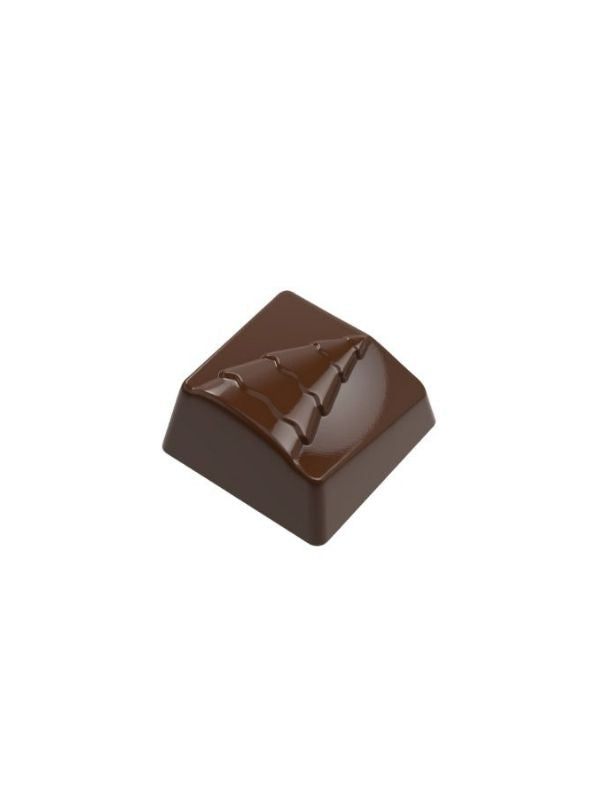 polycarbonate Christmas tree chocolate mold, Christmas praline chocolate mold, Christmas bonbon mould, holiday chocolate mold, festive chocolate mould, Xmas chocolate mold, Christmas tree praline mold, embossed Christmas tree chocolate mold, square praline chocolate mold, seasonal chocolate mold, winter chocolate mold, decorative chocolate mold, professional polycarbonate chocolate mold, artisan chocolate mold, confectionery chocolate mold, filled chocolate mold, chocolate casting mold, reusable chocolate m