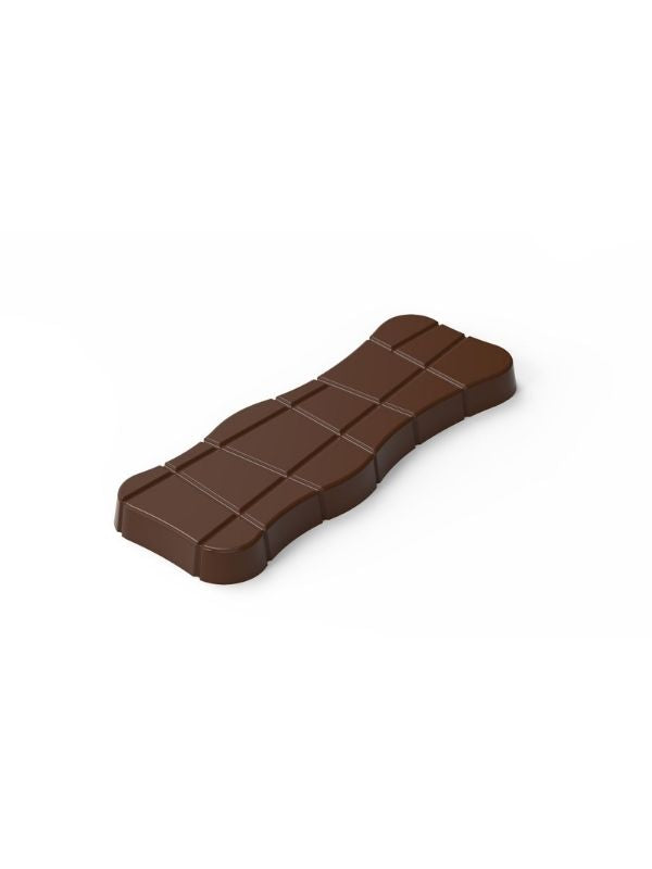 polycarbonate hourglass chocolate mold, curved chocolate bar mold, ergonomic chocolate bar mould, segmented chocolate tablet mold, irregular segment chocolate mold, geometric chocolate bar mold, sculpted chocolate mould, modern chocolate tablet mold, break apart chocolate bar mold, elongated chocolate mold, decorative chocolate bar mould, professional polycarbonate chocolate mold, artisan chocolate mold, confectionery chocolate mold, chocolate casting mold, reusable chocolate mold, rigid chocolate mould