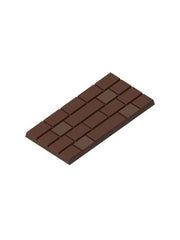 polycarbonate segmented chocolate mold, brick pattern chocolate mold, block chocolate bar mould, textured chocolate tablet mold, geometric chocolate bar mold, rectangular chocolate mould, multi segment chocolate mold, break apart chocolate bar mold, grid chocolate mold, textured square chocolate mold, modern chocolate tablet mold, professional polycarbonate chocolate mold, artisan chocolate mold, confectionery chocolate mold, chocolate casting mold, reusable chocolate mold, rigid chocolate mould