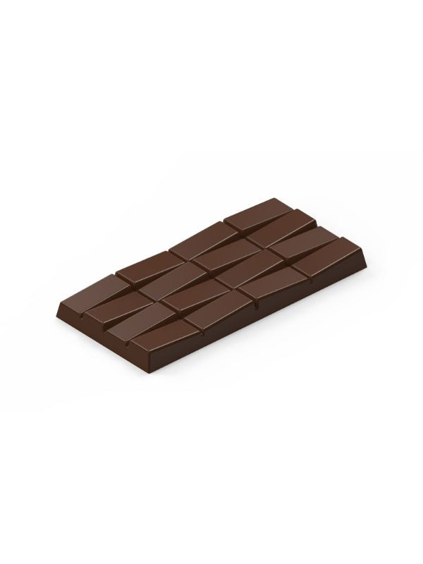 polycarbonate brick chocolate mold, brick pattern chocolate mold, segmented chocolate bar mold, staggered chocolate bar mould, rectangular chocolate tablet mold, geometric chocolate mold, block chocolate mold, brick style chocolate bar mold, break apart chocolate mold, modern chocolate tablet mould, rectangular segment chocolate mold, professional polycarbonate chocolate mold, artisan chocolate bar mold, confectionery chocolate mold, chocolate casting mold, reusable chocolate mold, rigid chocolate mould
