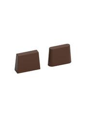polycarbonate trapezoid chocolate mold, trapezoid praline chocolate mold, rectangular praline chocolate mold, rounded rectangle chocolate mould, beveled chocolate mold, tapered chocolate mold, geometric bonbon mold, smooth praline chocolate mold, modern chocolate mould, filled chocolate mold, professional polycarbonate chocolate mold, artisan chocolate mold, confectionery chocolate mold, chocolate casting mold, reusable chocolate mold, rigid chocolate mould, minimalist praline mold