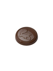 polycarbonate squirrel chocolate mold, squirrel chocolate mould, squirrel praline chocolate mold, animal chocolate mold, woodland chocolate mold, forest animal chocolate mold, round chocolate mold, medallion chocolate mold, embossed squirrel chocolate mold, decorative praline mold, nature themed chocolate mold, professional polycarbonate chocolate mold, artisan chocolate mold, confectionery chocolate mold, chocolate casting mold, reusable chocolate mold, rigid chocolate mould