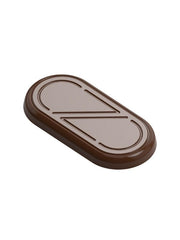 olycarbonate capsule chocolate mold, oblong chocolate mold, geometric chocolate mould, engraved chocolate mold, line pattern chocolate mold, modern praline chocolate mold, oval rectangular chocolate mold, decorative bonbon mold, minimalist chocolate mold, logo style chocolate mold, monogram chocolate mold, professional polycarbonate chocolate mold, filled chocolate mold, artisan chocolate mold, confectionery chocolate mold, chocolate casting mold, reusable chocolate mold, rigid chocolate mould