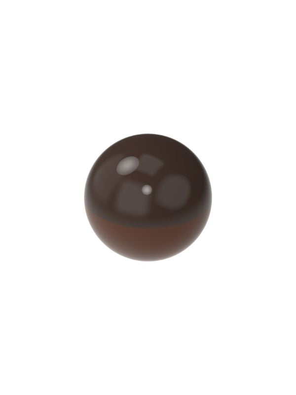 polycarbonate sphere chocolate mold, round chocolate mold, ball chocolate mould, 3D sphere chocolate mold, spherical chocolate mold, smooth chocolate mold, globe chocolate mold, round praline chocolate mold, bonbon chocolate mold, filled chocolate mold, professional polycarbonate chocolate mold, artisan chocolate mold, confectionery chocolate mold, chocolate casting mold, reusable chocolate mold, rigid chocolate mould