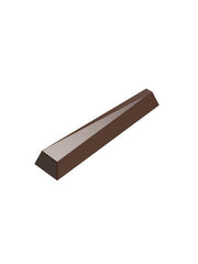 polycarbonate triangular chocolate mold, triangular prism chocolate mold, long chocolate stick mold, chocolate baton mould, geometric chocolate mold, prism chocolate mould, slim chocolate bar mold, elongated chocolate mold, triangle chocolate bar mold, professional polycarbonate chocolate mold, praline chocolate mold, artisan chocolate mold, confectionery chocolate mold, chocolate casting mold, reusable chocolate mold, rigid chocolate mould, minimalist chocolate mold