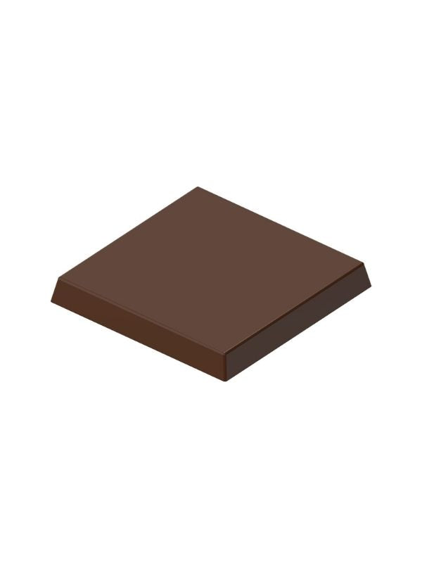 polycarbonate square chocolate mold, square tablet chocolate mold, plain chocolate mould, flat chocolate bar mold, minimalist chocolate mold, solid chocolate tablet mold, geometric chocolate mold, flat top chocolate mould, slab chocolate mold, simple chocolate bar mold, professional polycarbonate chocolate mold, artisan chocolate mold, confectionery chocolate mold, chocolate casting mold, reusable chocolate mold, rigid chocolate mould, custom chocolate tablet mold