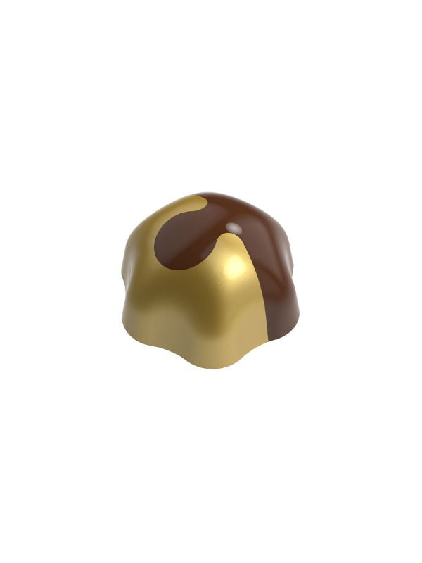 chocolate mold painting tool, cocoa butter painting tool, chocolate decorating tool, chocolate coloring tool, praline painting tool, bonbon painting tool, chocolate mold decoration tool, cocoa butter decoration stencil, flowing wave chocolate tool, abstract coating chocolate decorating tool, organic shape chocolate painting tool, fluid pattern chocolate decoration tool, artistic chocolate decorating tool, professional chocolate decorating tool, bonbon coloring tool, praline decorating tool, confectionery pa